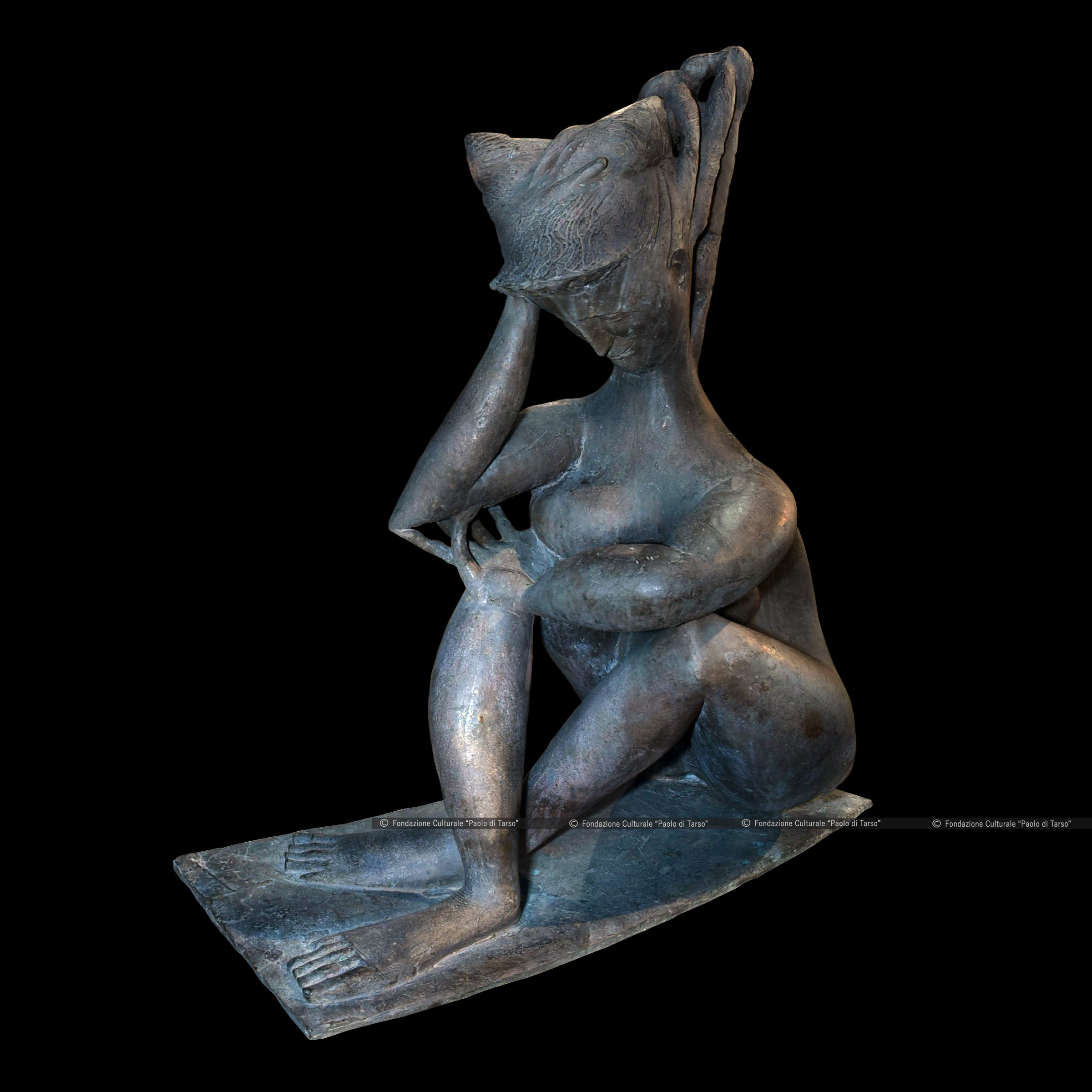 Metaverso Cosenza - MAB - Pinacoteca - "Sibilla" 1947 di Pericle FAZZINI, scultura in bronzo